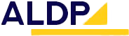 logo for Alberta Liabilities Disclosure Project with ALDP written beside yellow triangle and above a thick yellow line